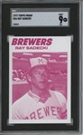1977 Topps #26 Ray Sadecki 9 card progressive proof.